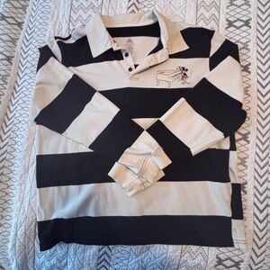 Mickey Mouse embroidered Striped Long Sleeve